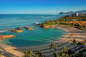 Am Strand, Liegestühle, Strandtücher