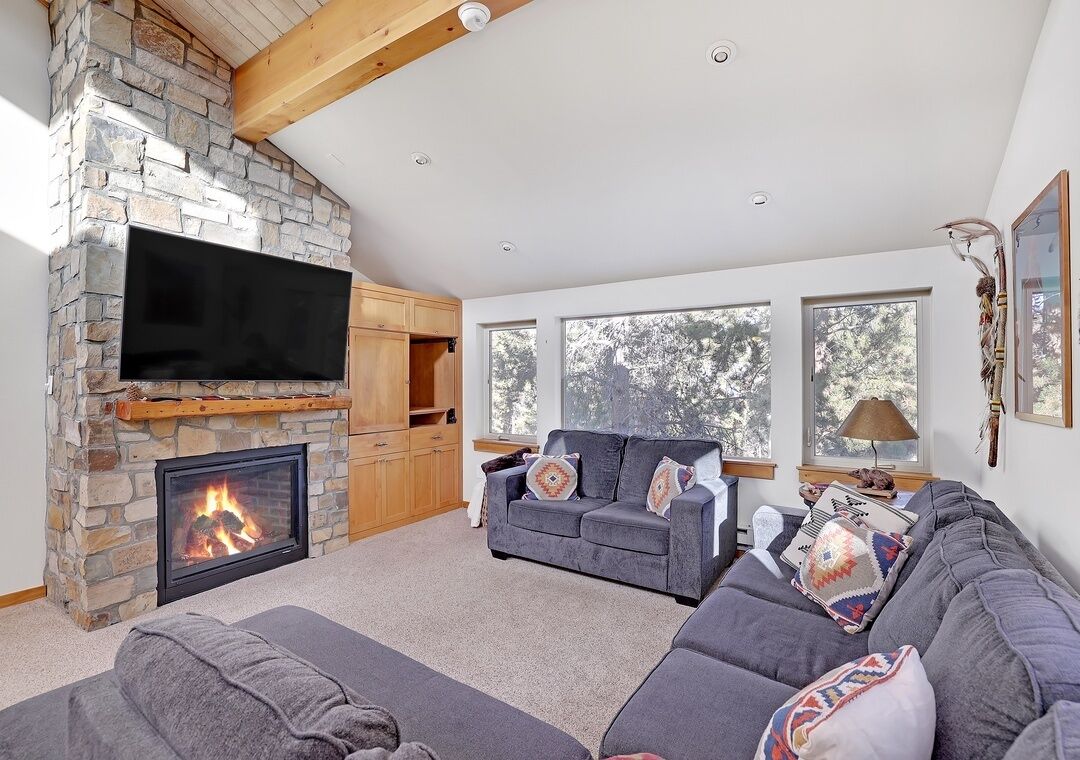 Smart TV, chimenea