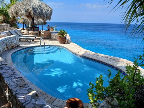 Turtle Nest #5 cozy 1 bedroom. Steps to beach, pool and scuba diving.