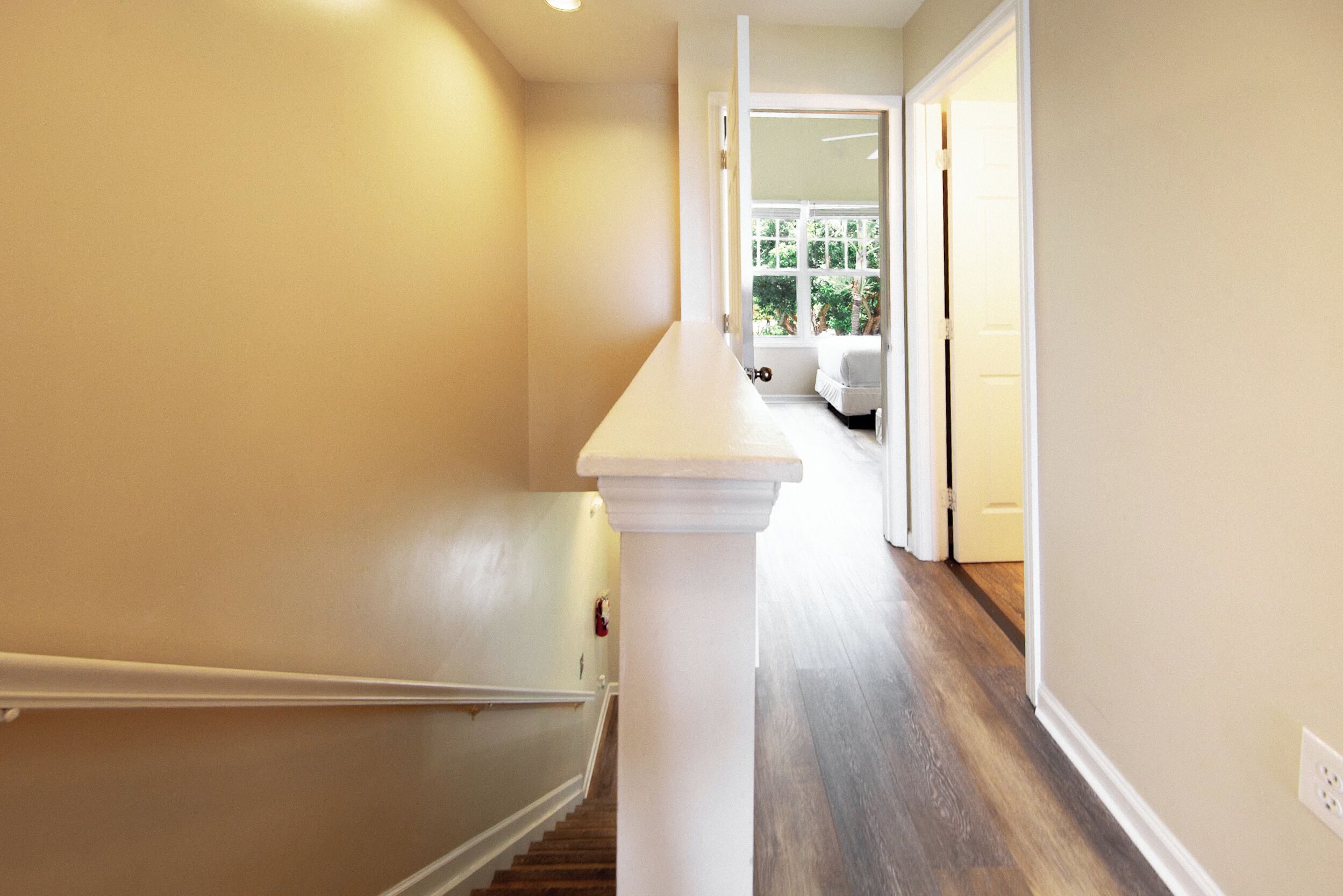 Hallway on the upstairs level.