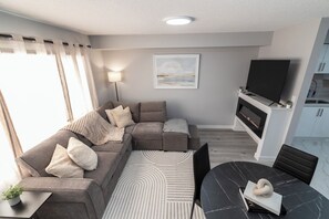 TV connectée, cheminée