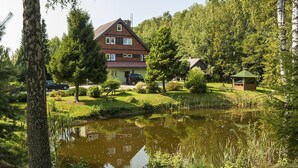 House | Garden - Half of a Holiday Home, Large Garden, Terrace (gmina Stężyca)