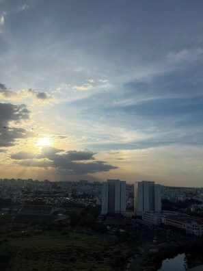 جناح إستديو فاخر - منظر للمدينة | شرفة/رواق