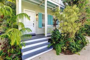 Exterior detail - Life Is A Breeze: Gated Old Town Townhome Just 1 Block from Duval Street w/ Pool & Parking (Key West)