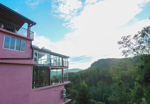 Landuitzicht vanuit accommodatie