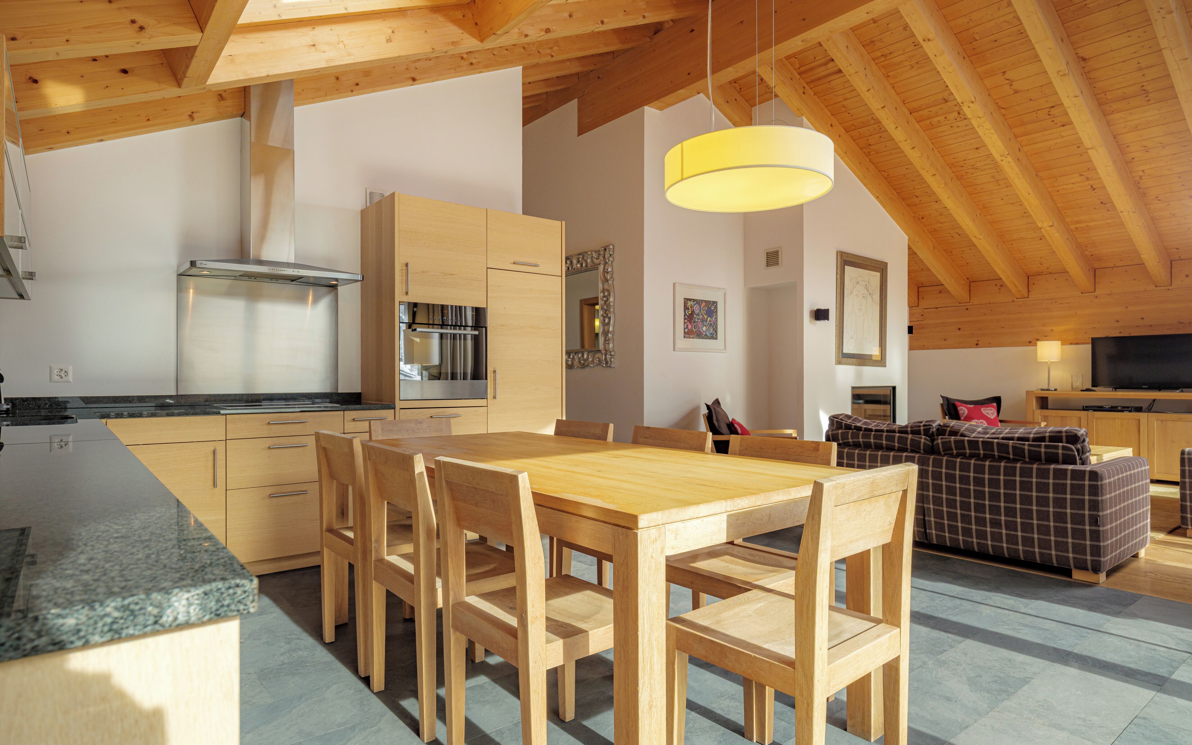 Superior Penthouse, Mountain View | Private kitchen | Fridge, microwave, oven, stovetop