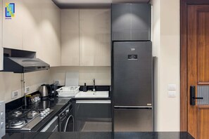 Basic Apartment | Private kitchen - Serene & Spacey 1bdr @ Al Jazi New Cairo (New Cairo)