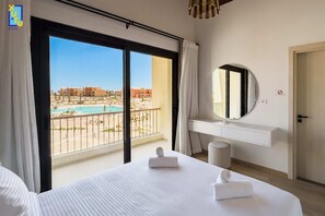 Basic Apartment | 2 bedrooms, iron/ironing board, bed sheets - The 2bdr Blue Horizon @ Kamaran El Gouna (El Gouna)