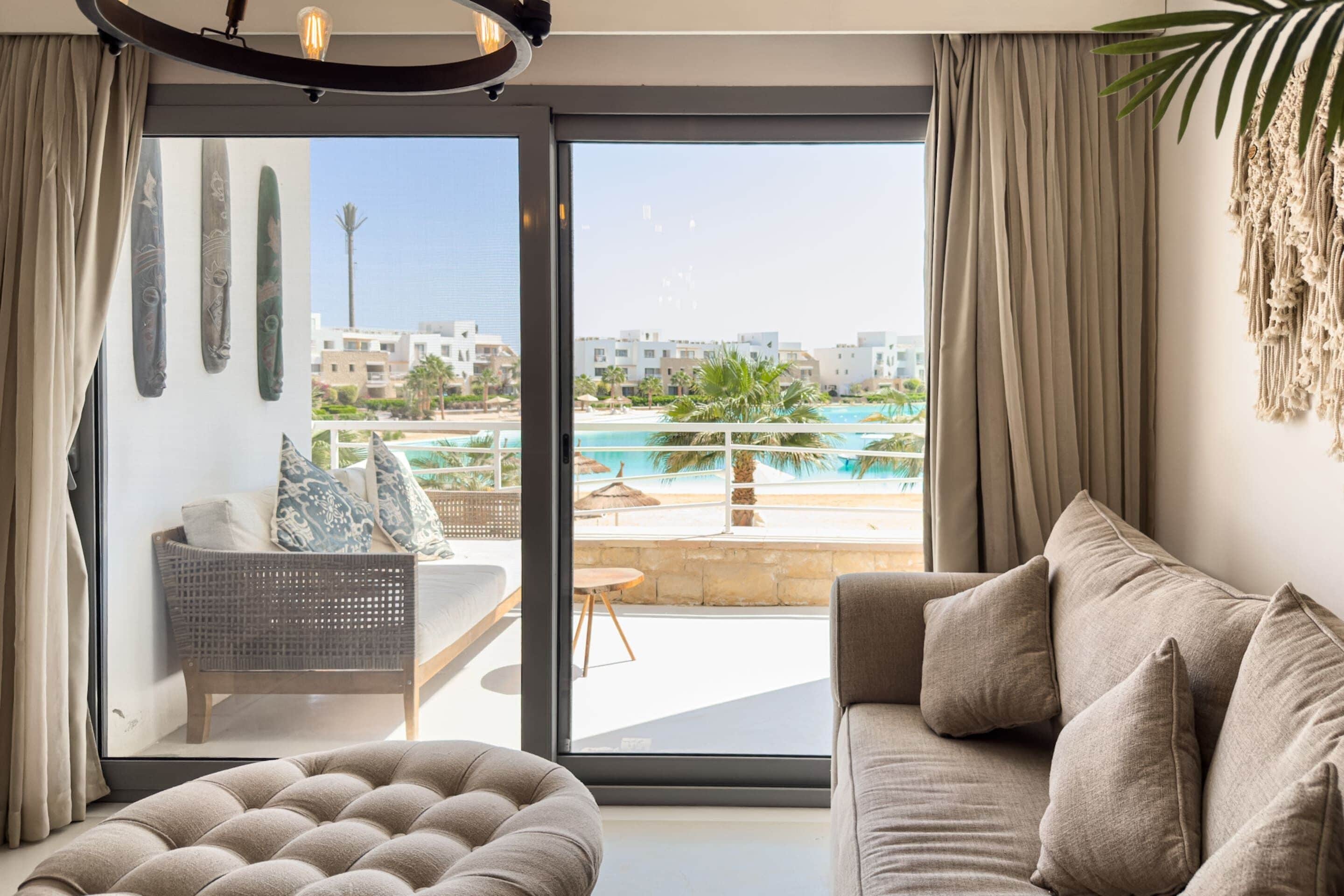 Basic Apartment | Living area | 55-inch TV with cable channels