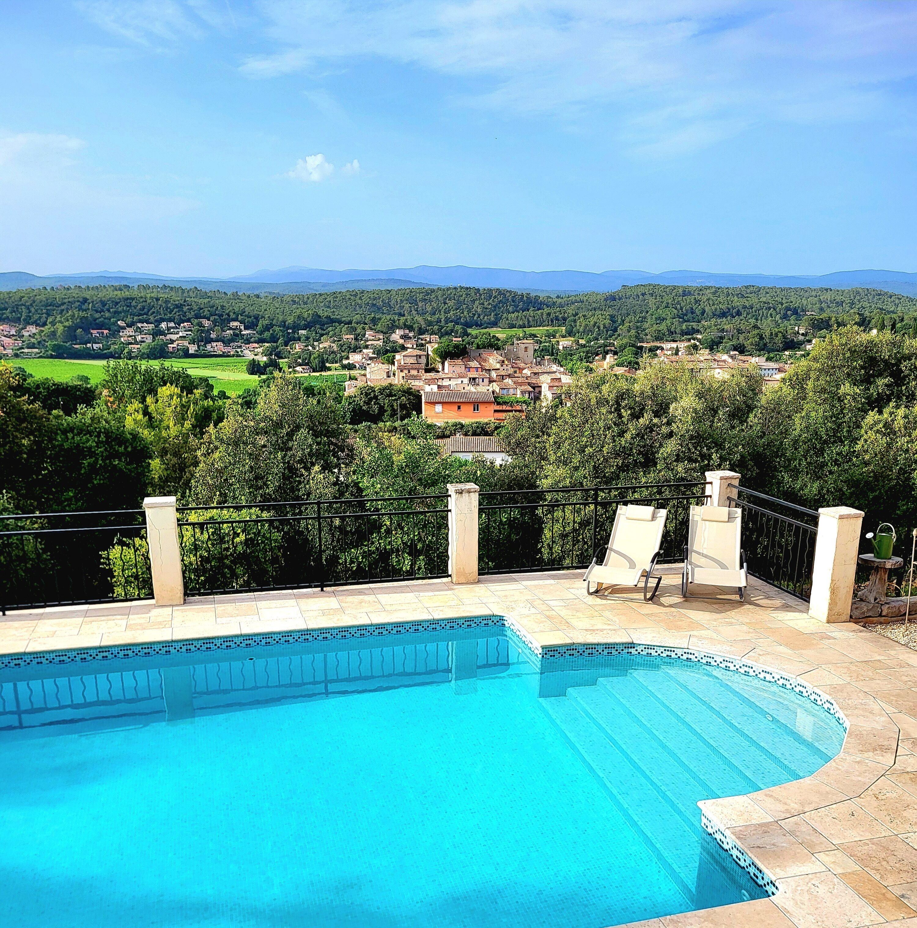Piscine extérieure, piscine chauffée