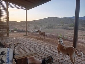 Blick von der Unterkunft