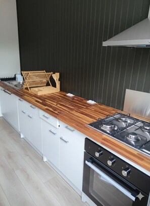 Private kitchen - ALL ON FOOT! T3 Luxury - 6 pers. Secure parking - Fibre - 15min St-pierre/plage! (Saint-Louis)