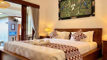 Kahden hengen superior-huone, näköala puutarhaan | Työpöytä, ilmainen Wi-Fi