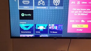 A Roku TV screen displaying various streaming services and categories. - Perfect 1-bedroom studio with AC in peaceful Phoenix (Phoenix)