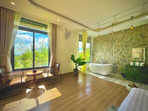 Deluxe tweepersoonskamer, uitzicht op tuin | Uitzicht op de tuin