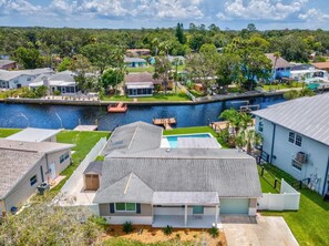 Exterior - Remodeled Waterfront Home Heated Saltwater Pool & Spa With Gulf Access (New Port Richey)