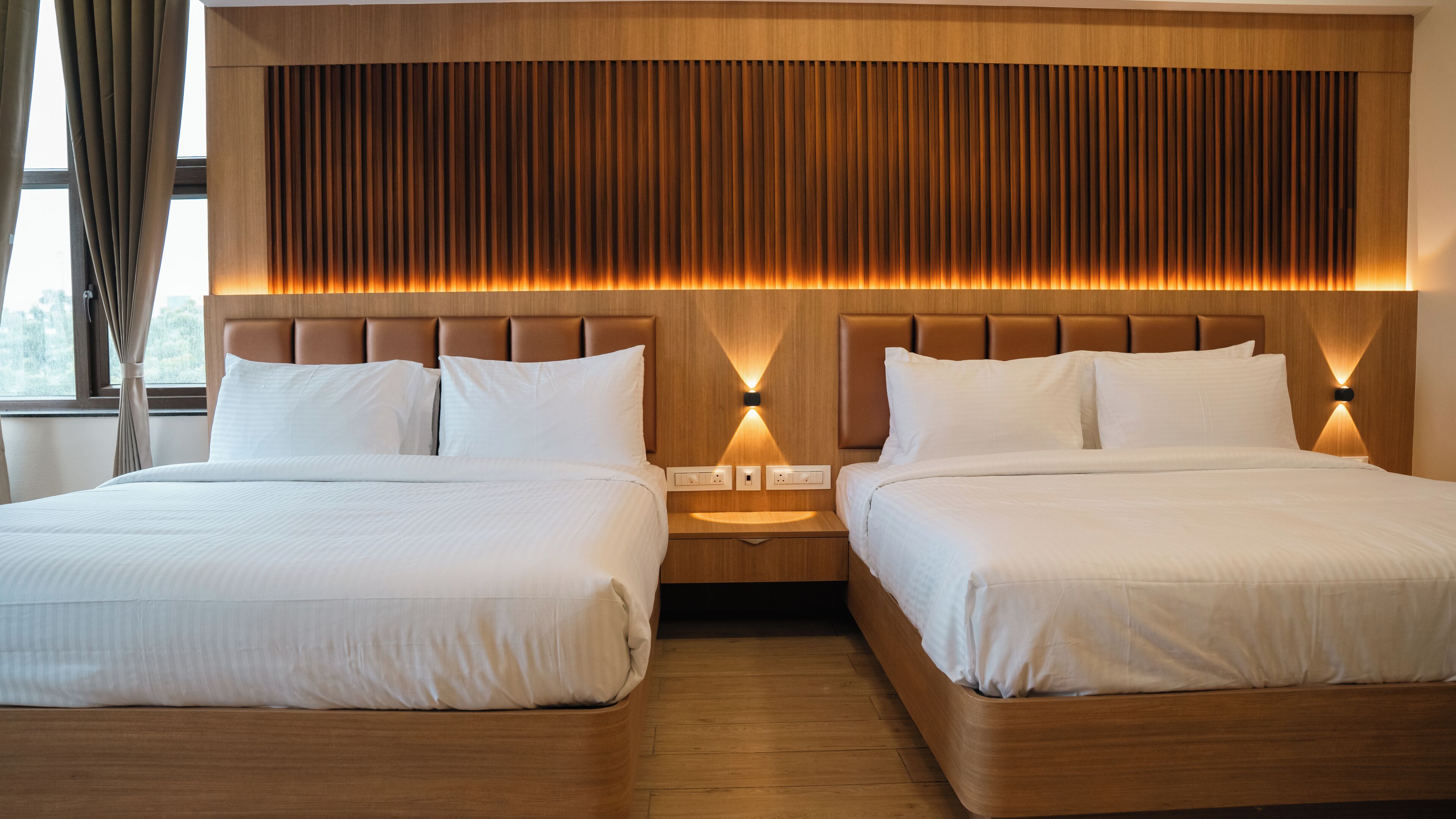 Firemannsrom – superior | Skrivebord, blendingsgardiner, strykejern/-brett og wi-fi (inkludert)