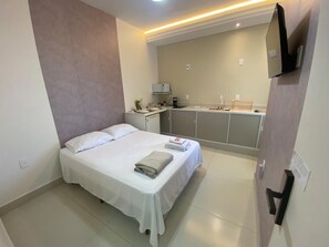 Standard Studio Suite | Bed sheets - Hotel Araujo's Suítes (Passos)