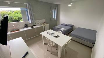 Suíte família, 2 camas de casal, no mezanino