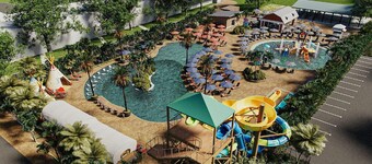 Luxury rv lot 191 at River ranch rv resort golf cart included