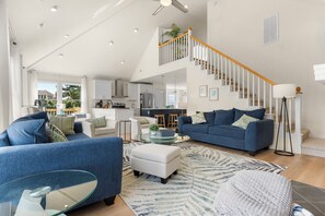 Smart TV, fireplace - Elevenses: Ocean and Sound Views | Ensuite Bedrooms (Corolla)