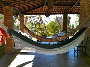 Terrace/patio - Eco Vila in front of the sea. Trairi. Fortress (Mundaú. Trairi. Fortaleza)