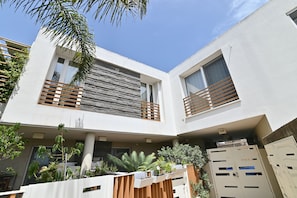 Voorkant van accommodatie