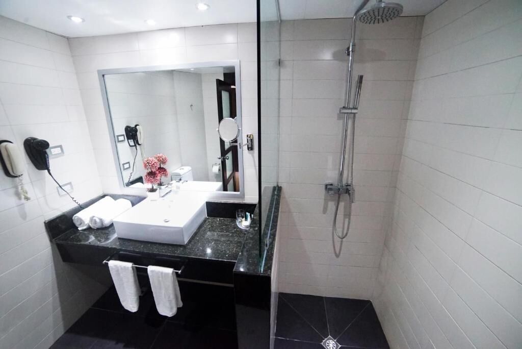 Free toiletries, hair dryer, towels, soap