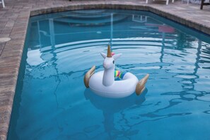A heated pool