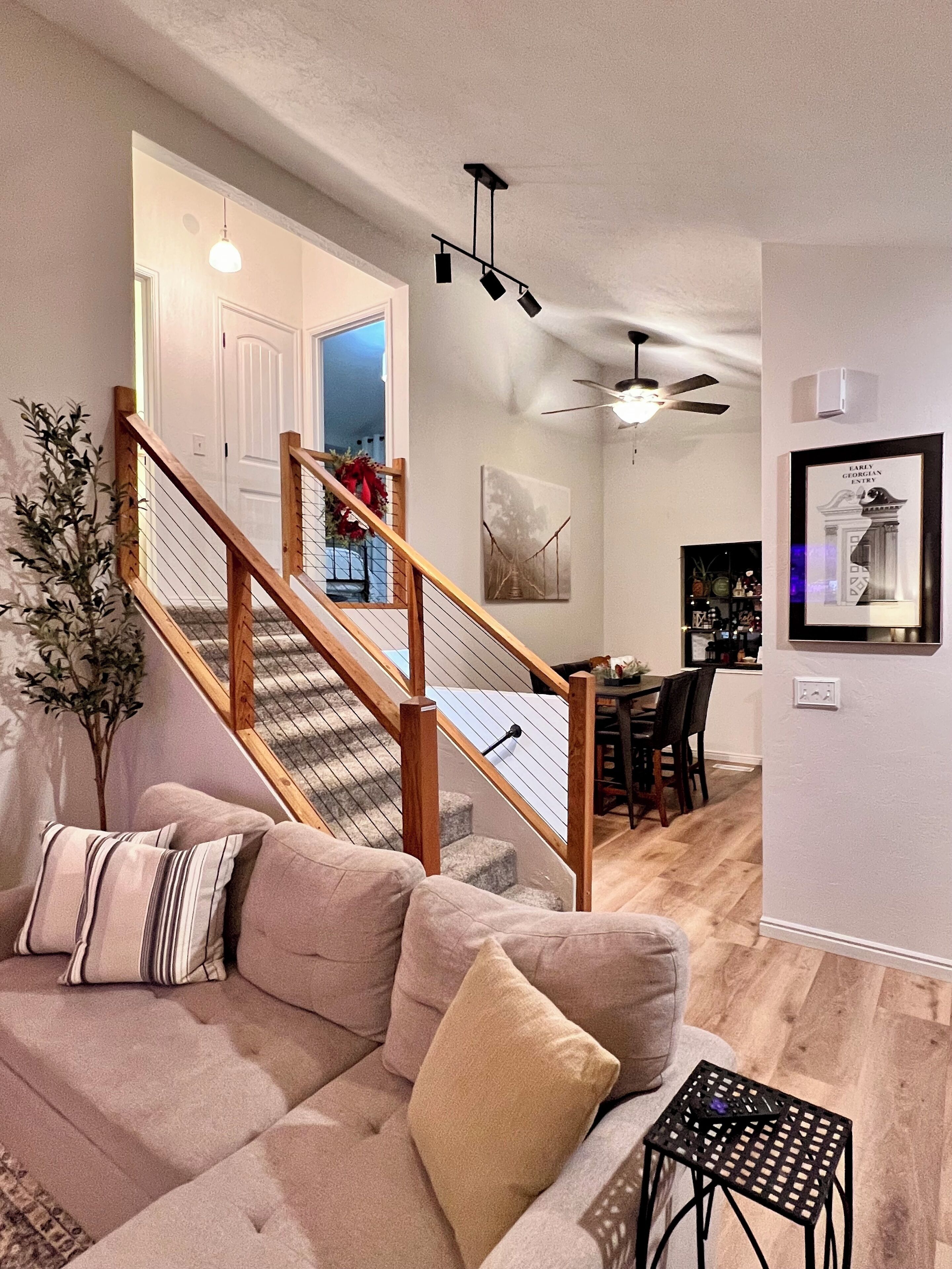 智能电视、壁炉、书