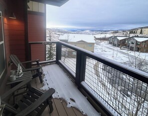Terrace/patio - Ski-In/Ski-Out 1BR at Granby Ranch · Lift Steps Away (Granby)