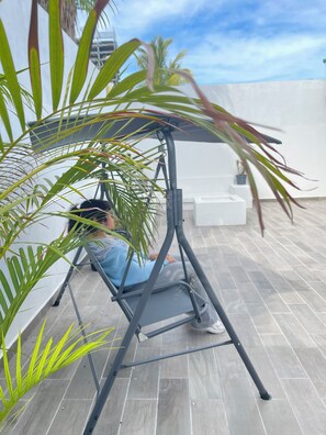 Terrace/patio - Casa Divina reserva desde una habitación y te incluye todas las áreas de la casa (La Paz)