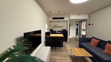 Luxury-Apartment, Meerblick | Wohnbereich