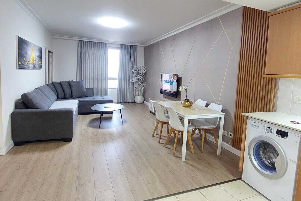 Appartement, vue sur la mer | Aire de séjour