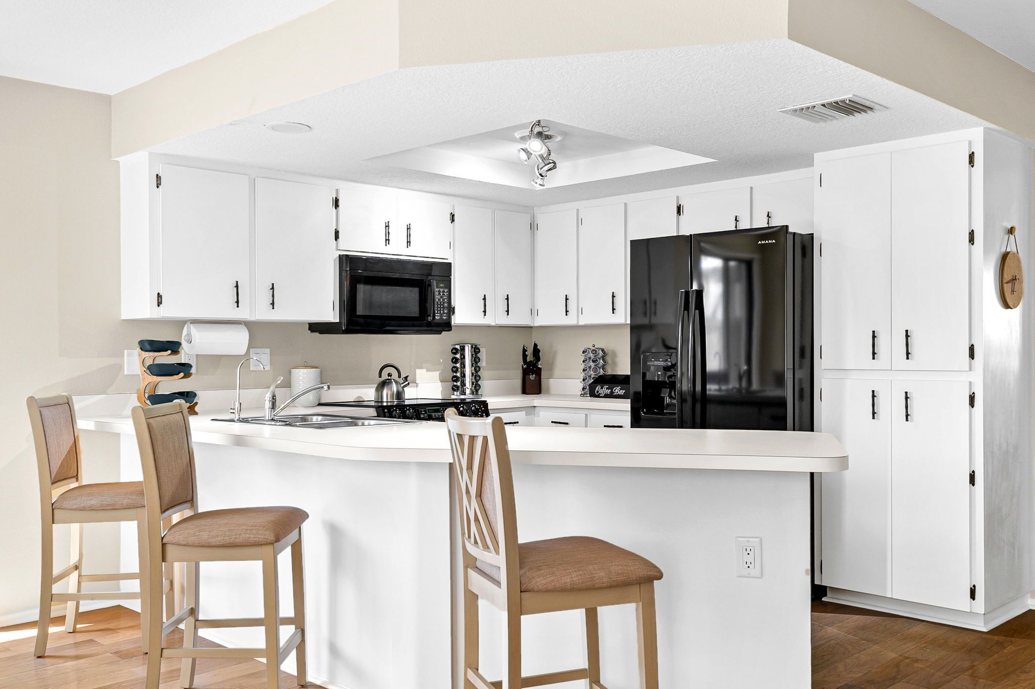 Microwave, oven, stovetop, dishwasher