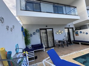 Terrace/patio - Cozy apartment in DownTown Punta Cana. Amazing location (Punta Cana)