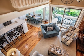 Smart TV, fireplace, books, computer monitors - Jenkins Creek Overlook - A Charming Low Country Retreat! (Saint Helena Island)