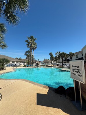 Pool - North Padre Island Beautiful POOL View Fully Furnished Condo For Lease! (Corpus Christi)