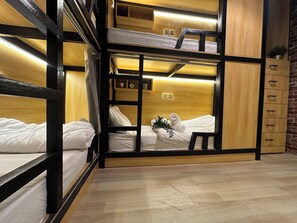 標準共用宿舍, 男女混合宿舍, 城市景 | 高級寢具、特厚豪華床墊、房內夾萬、手提電腦工作空間