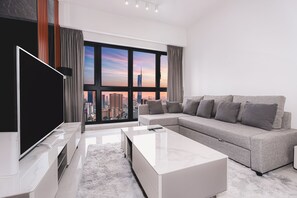 Living area - Agile Bukit Bintang, 54th Floor Apt, Infinity Pool (Kuala Lumpur)