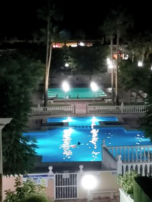Pool - Apartment in Alicante, sunny, a large solarium very equipped, swimming pools, tennis (el Gran Alacant)
