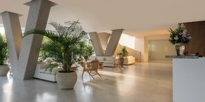 Lobby - Apartamento premium a 1 minuto de la playa con todas las comodidades (Magdalena)