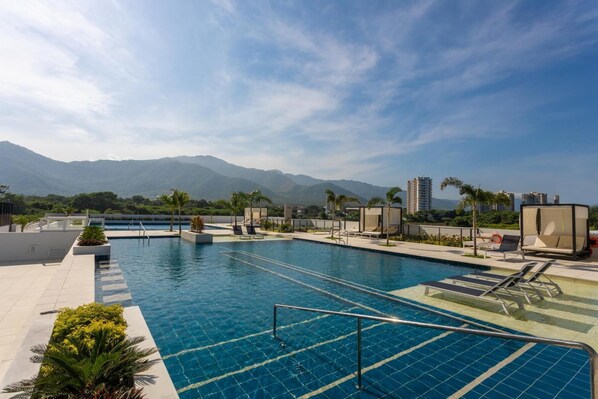 Pool - Apartamento premium a 1 minuto de la playa con todas las comodidades (Magdalena)