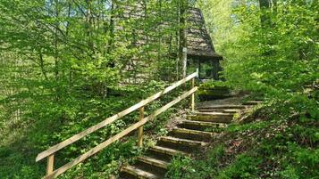 Vue depuis lâhĂ©bergement