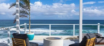 Beachfront Villa • Infinity Pool • Rooftop Lounge • Master Suite w/ Balcony