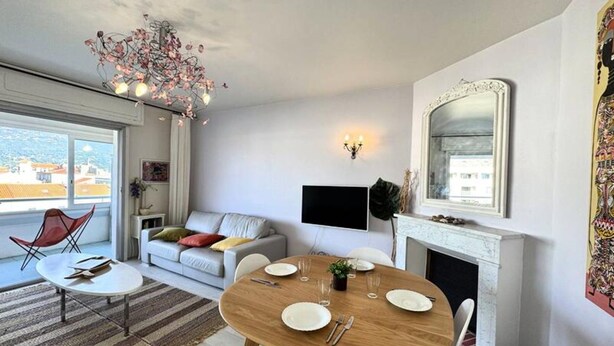 Living area - Apartment in Ajaccio With Rooftop Views (Propriano)