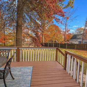 Terrace/patio - Stylish 4 Bedroom Home Minutes to CVNP, Skiing & Twinsburg Attractions (Twinsburg)