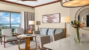 Living area - Marriott's Ko Olina Beach Club, 2BR/@BA, Sleeps 6 (Kapolei)