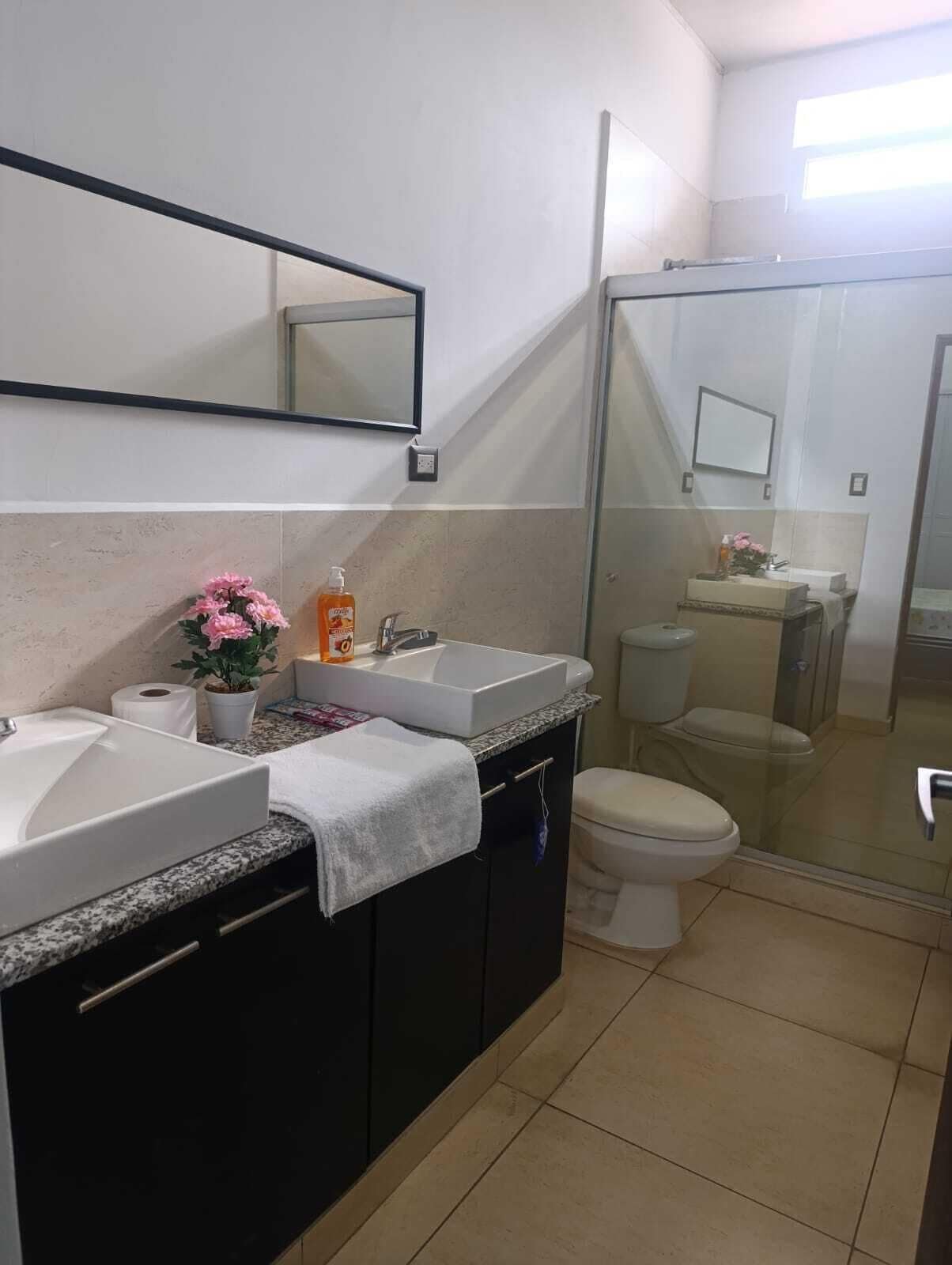 Towels, soap, toilet paper