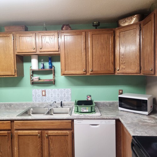 Cozy 3-bedroom hotel in Bartley ideal for hunters or families.